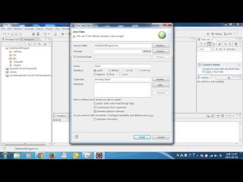 이클립스로 아주 간단한 자바프로그램 만들기