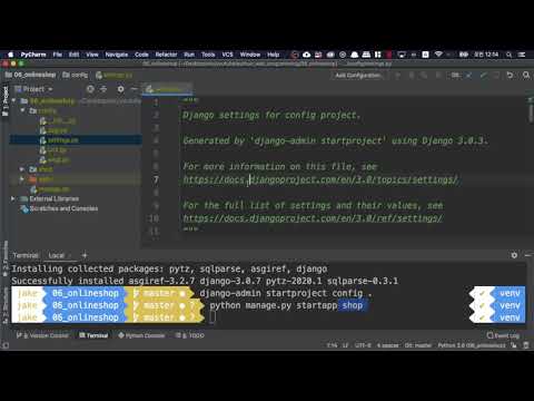 [오지랖 파이썬 웹 프로그래밍] 6장 Onlineshop 01 - 프로젝트 시작하기 - Start onlineshop project