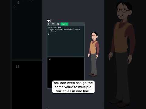Java Variables - Part 4 - Declare and Assign Multiple - #w3schools #java #programming